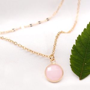 Pink Quartz Healing Reiki Necklace